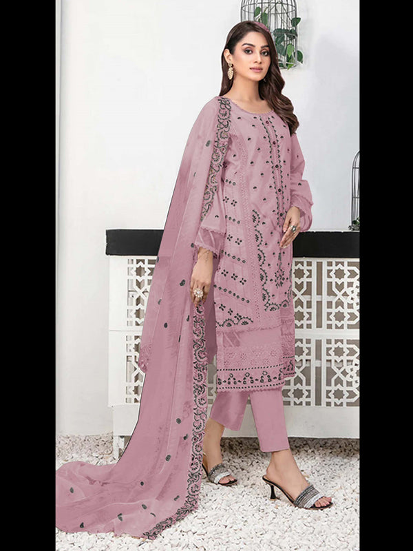 Purple Georgette Pant Suit 189493